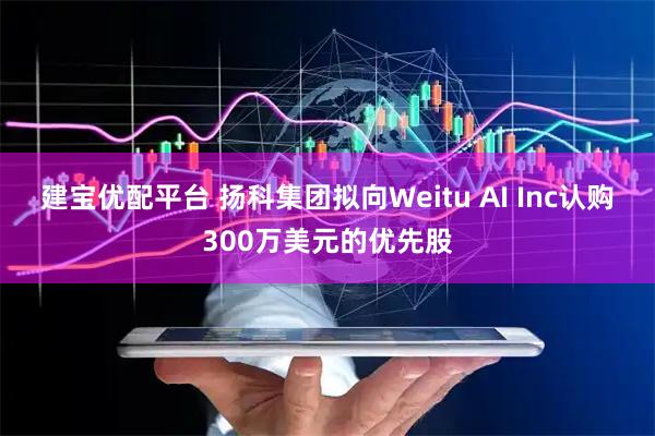 建宝优配平台 扬科集团拟向Weitu AI Inc认购300万美元的优先股