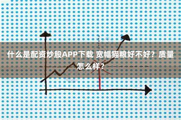 什么是配资炒股APP下载 宽幅猫粮好不好？质量怎么样？