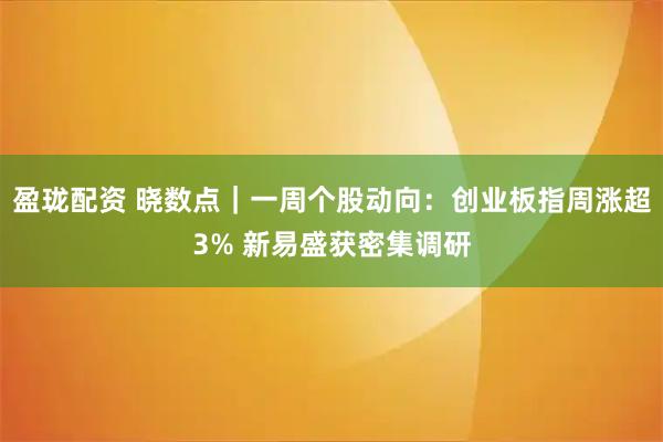 盈珑配资 晓数点｜一周个股动向：创业板指周涨超3% 新易盛获密集调研